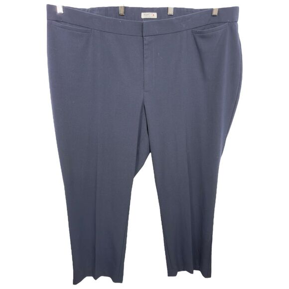 Catherines Plus Size 26W Dress Pants Navy Blue Trousers Right Fit Pockets 860 - Picture 8 of 8